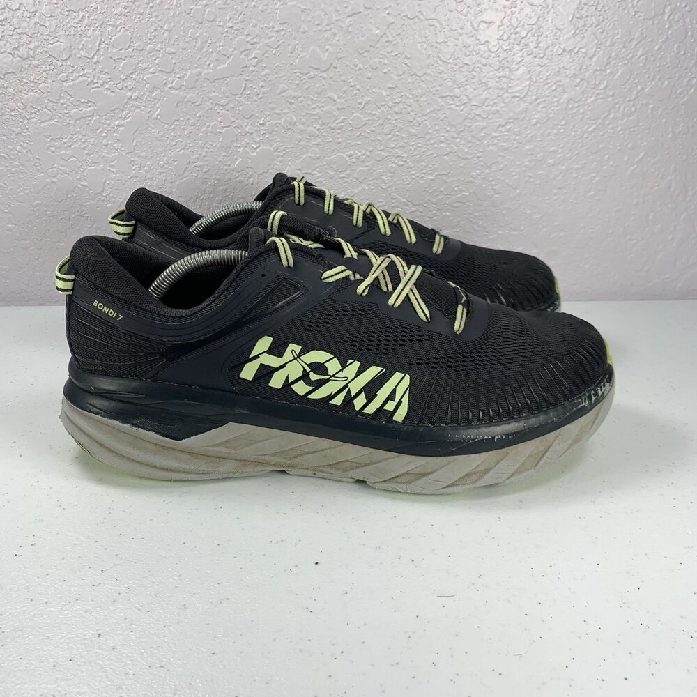 Hoka One One Bondi 7 Sneakers Mens 13 Blue Graphite Running Shoes 1110518 BGBT